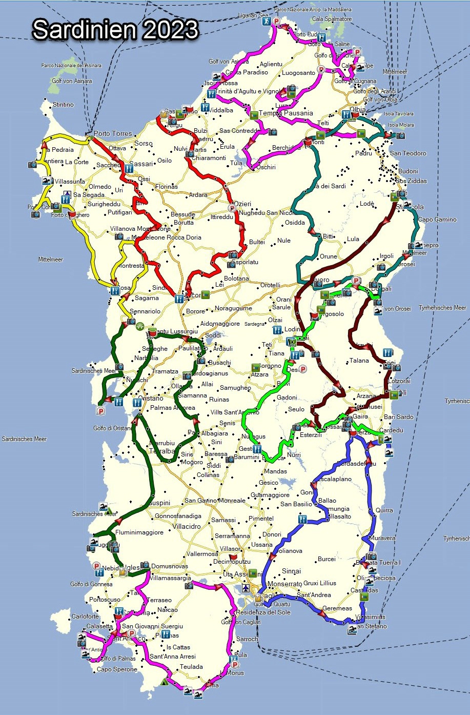 Vorbereitung Sardinien 2023